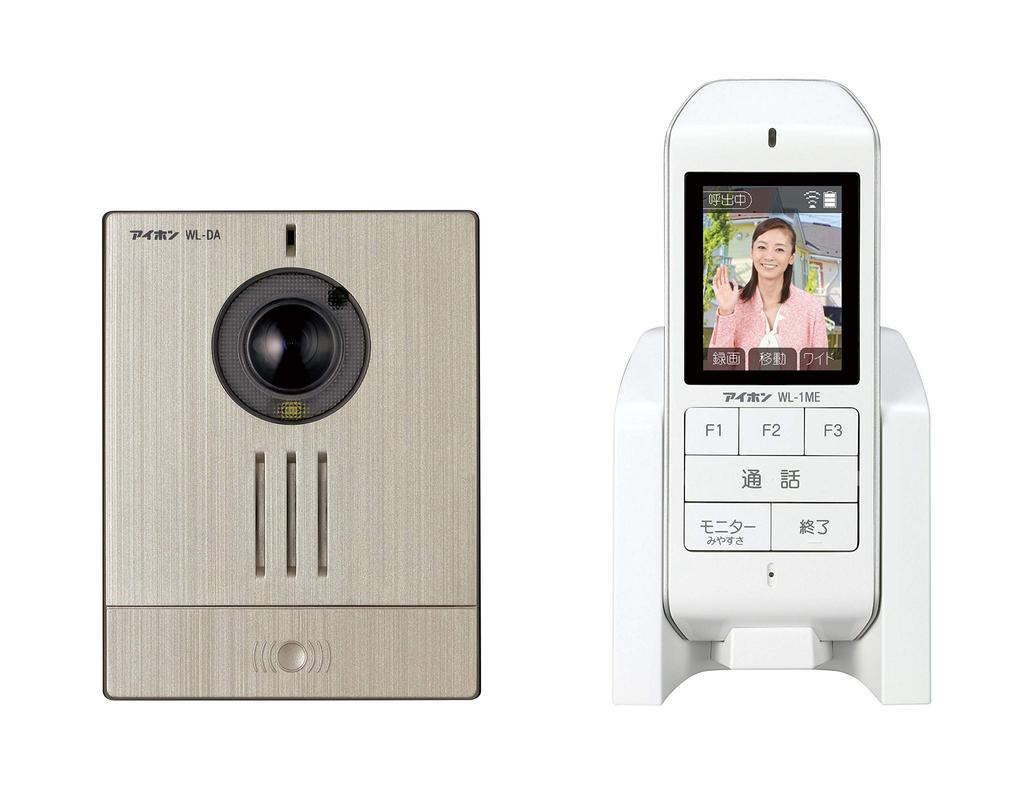 Aiphone Wireless Doorphone Intercom with No Wiring Base Unit and Handset Set WL-11 Battery-Powered Handset, Required,