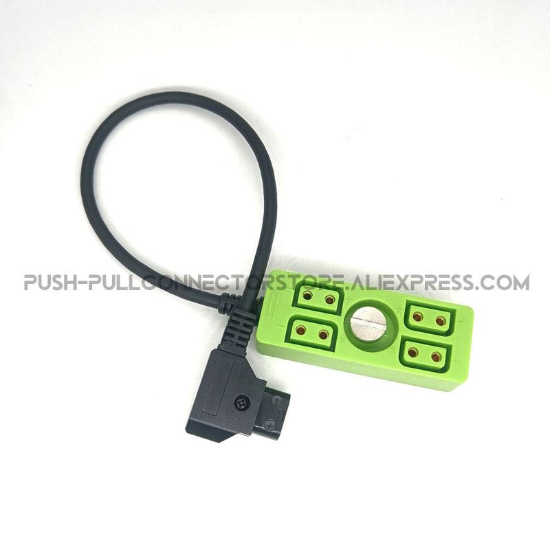 Soft Flexible Cable 1/4screw D-TAP to 4D-tap Female Camera power Distributor dtap splitter For TITLA
