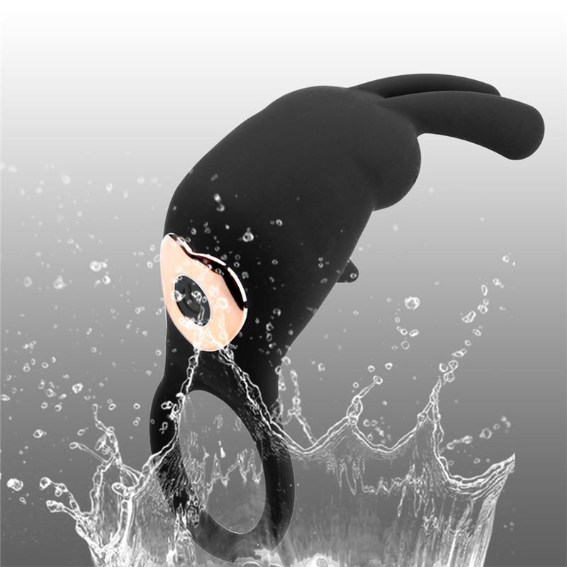 10 Speeds Clitoris Stimulation Massager Vibrator Sex Toy for Men Couple Delay Ejaculation Penis Ring Vibrating Cock Rings