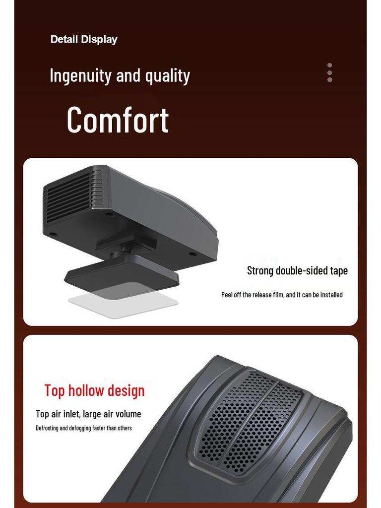12V Fast Heating Car Heater: Winter Glass Defogger & Defroster