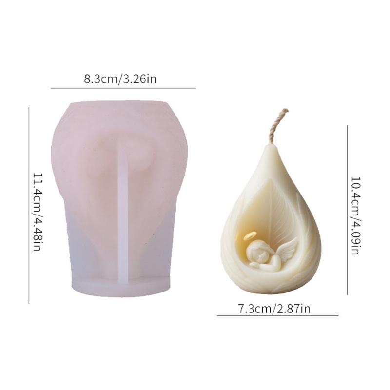 Food Safe Silicone Mould for Crafting Beautiful Sleep Angel Candle Ideal for Home Decoration and Gift