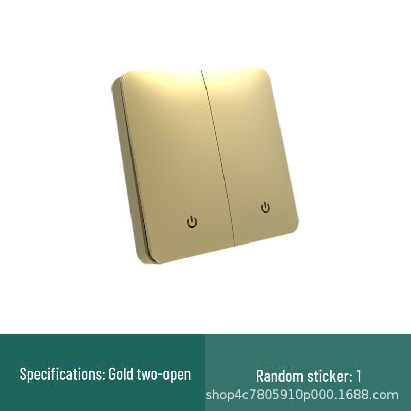 "Panou Comutator Basculant Wireless RF cu Control Dual cu Instalare Fără Lipire"