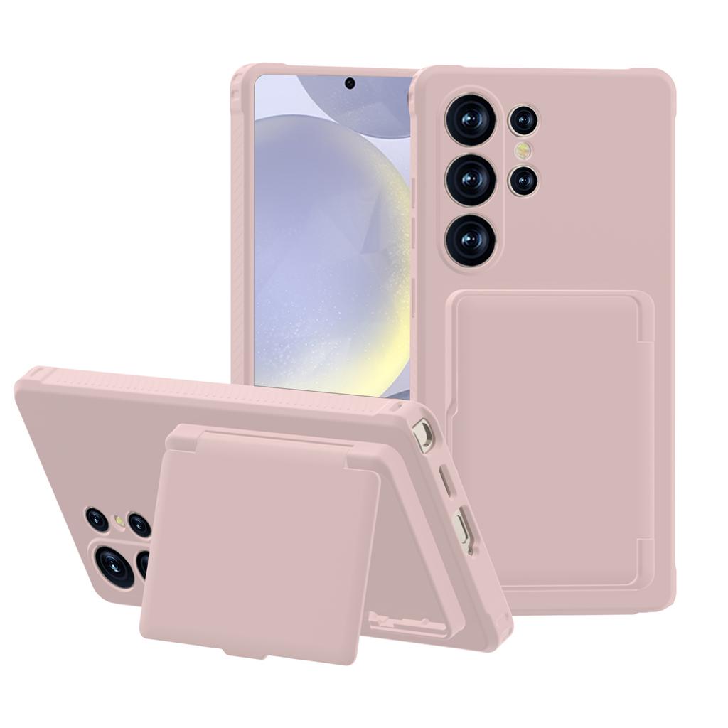 Geeignet für Samsung S25UItra Handyhülle Sturzsicher Faltspiegel Kartenhalter PC Handyhülle