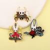 Hollow Knight Anstecknadel Raupe Knochennagel Der Blasse König Grimm Brosche Emaille Rucksack Pin für Damen Herren Abzeichen Schmuck