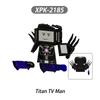 MOC Skibidi Toilet Man Vs Monitor Building Blocks The Audio and Camera Man Toys For Children Christmas Birthday Gift