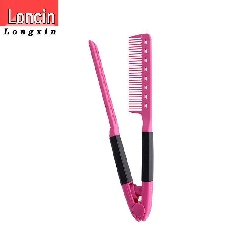 

Высокотемпературная пластиковая расческа-выпрямитель для волос - Удобный инструмент для укладки фуксия