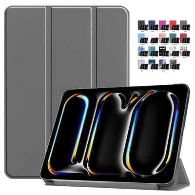 Coque For iPad Pro 2024 Case 11 Inch Magnetic Fold Leather Stand Hard Tablet Funda For iPad Pro 11 2024 Case Smart Cover