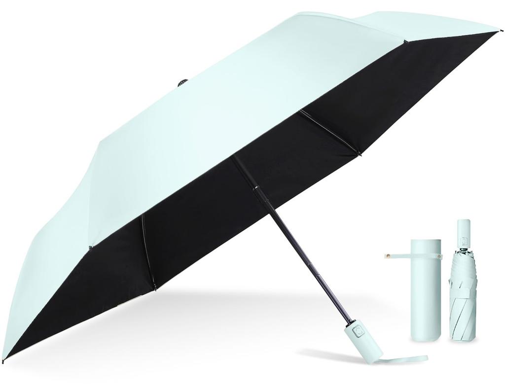 Equipped with a Smart Safety Foldable Parasol with UV Complete Suitable for Both Men and Suitable for Both Sunny and Rainy Heat and Portable with