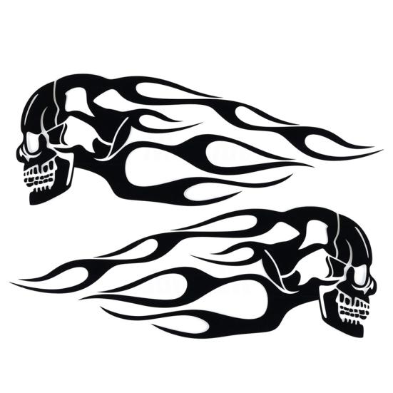 

Полезная наклейка на мотоцикл, светоотражающая черная мода чёрный