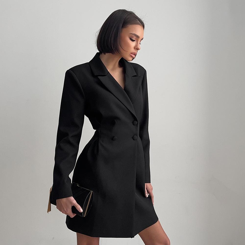 Sweet and Cool Style Suit Dress, European and American Spring and Summer Commuter Suit Skirt, Waist and Thin Dress Women