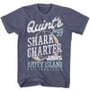 Jaws Quint's Vintage Blue Heather Adult T-Shirt