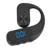 Wireless Earpiece Bluetooth Stereo Ear Hook Single Ear Business Sport Earphone with Noise Canceling Mic Digital Display