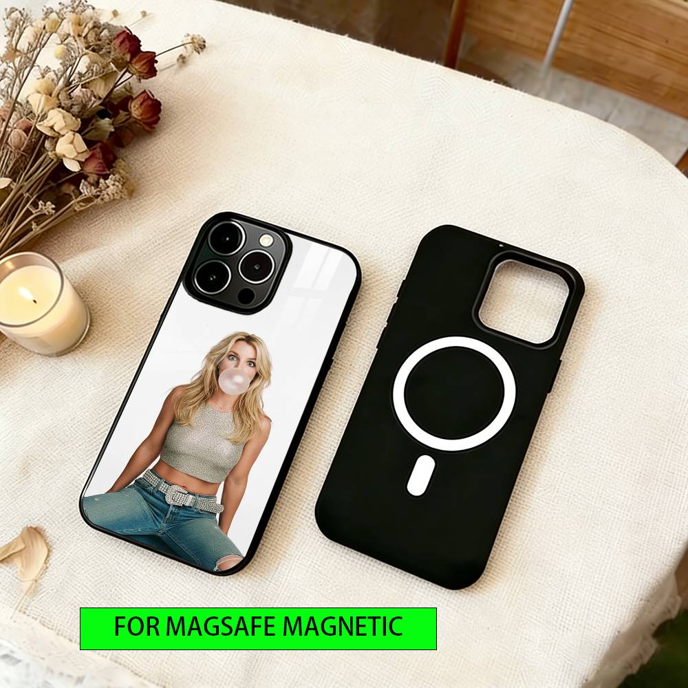 Britney Spears Phone Case For iPhone17,16,15,14,13,12,11 Plus,Pro Magnetic with Magsafe Wireless Charging