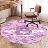 Care Bears Pattern Round Rug, Indoor/Outdoor Mat, for Picnic, Gameroom, Bedroom, Office, Living Room, Home Decor Carpet, Birthday Gift