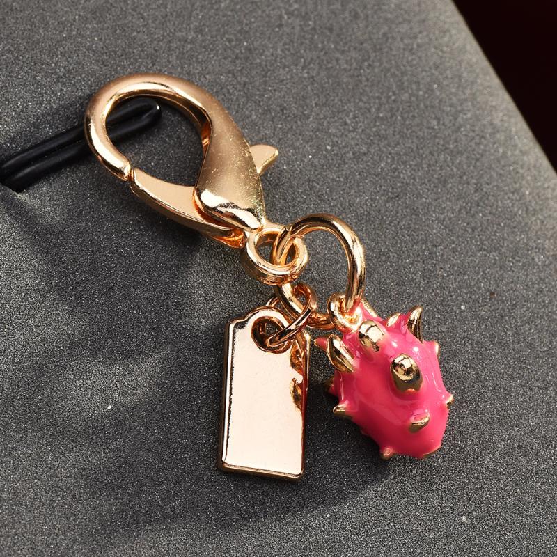 Exquisite High-End Fruit Vegetable Series Keychains For Women Bag Pendant Charm Car Keyring Jewelry Gift Decoration Accessories