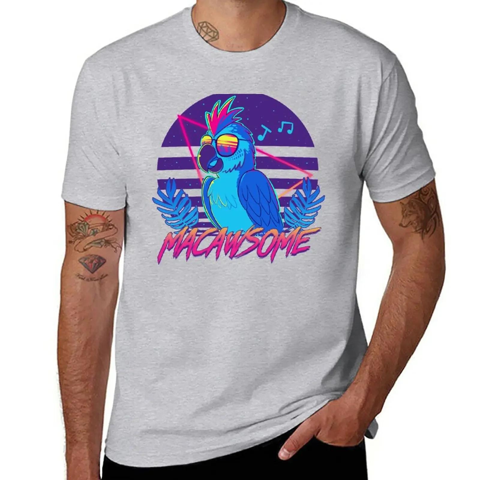 Macawsome TShirt blanks oversizeds cute tops plain t shirts men S