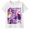 K-pop 2026 Summer Film Graphic Familymatching T-Shirt Harajuku High Quality Cotton Kids Casual Streetwear Tee Tops