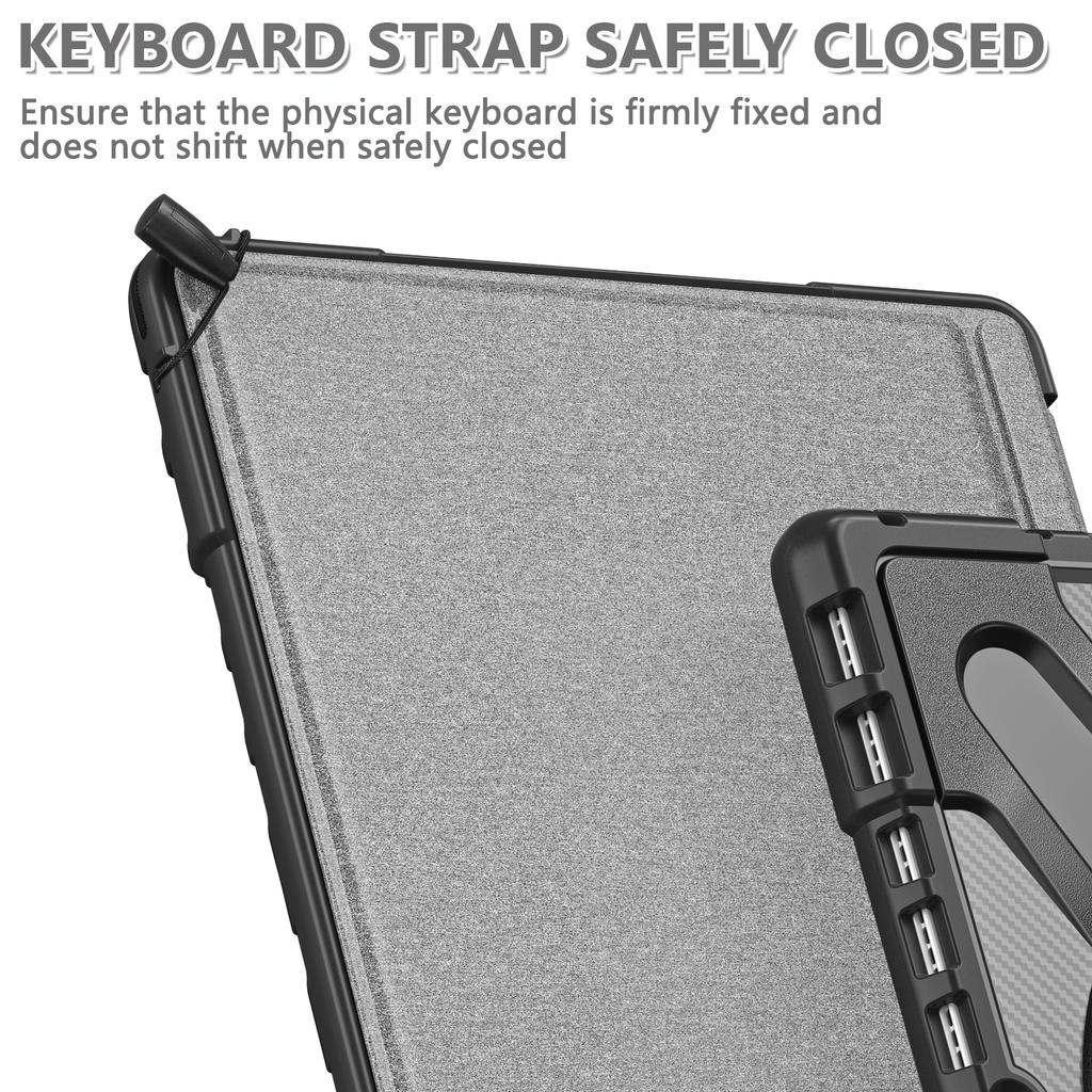 For Microsoft Surface Pro 11 10 9 8 7 6 5 4 for Surface GO 1 2 3 4 Rugged Protective Case Reinforced Corners Case with Holder