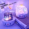 Starry Sky Projection Music Bluetooth Night Light Dreamy Gift Rotating Bedroom Bedhead Atmosphere Lighting