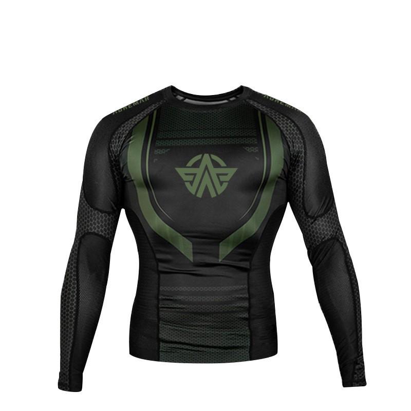Breathable Lycra Cycling Jersey Long Sleeve Training Running Fitness Boxing Martial Arts Top