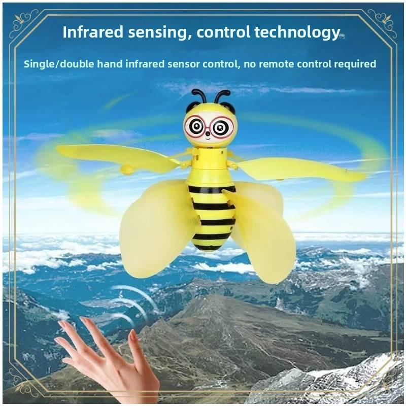 Small Flying Bee Hovering Toy With Gesture Control And Usb Charging For Kids