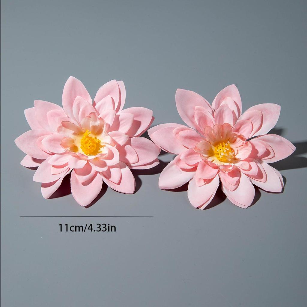Sweet Cute Exaggerated Simulation Multi-Layer Polyester Flower Earrings Suitable for Women's Beach Vacation, Beach Party Gifts