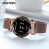 Sanda LED Touch Screen Ladies Mesh Band Watch 8007