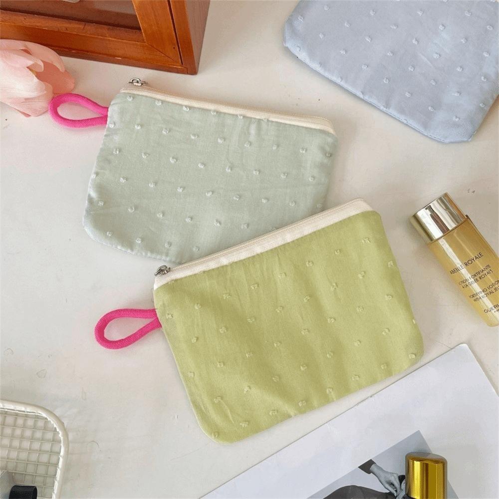 Creative Mini Lipstick Key Cosmetic Bag Zipper Flower Pattern Coin Purse Data Cable Storage Pouch for Women Girls