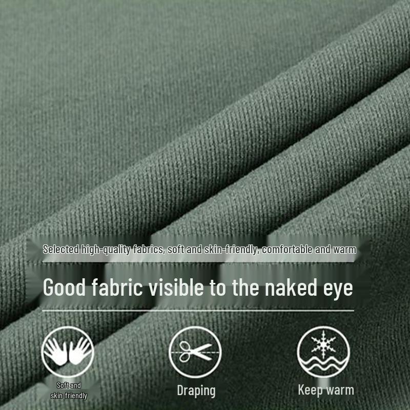 Luomeng Men's Winter Fleece-Lined Mock Neck Pullover Sweatshirt BYB81