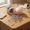 500 Pieces Pearl Head Pins MultiColored Sewing Pin Kit 2in1 Design Storage Container for