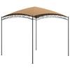 Gazebo - vidaXL - 3x3x2,65 M - Taupe - Steel - 100% Polyester Fabric