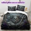 Metal reliefs Pattern Bedding Quilt Set Quilt Cover Pillowcase Home Decoration Birthday Gift (1 * duvet cover + 2 * pillowcase, without core)