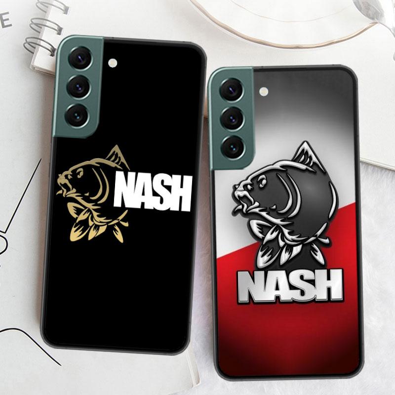 Nash Fishing Logo Phone For Samsung Galaxy S24 S22 Ultra S21 Plus S20 S23 FE Case S10 S10E S9 S8 S7 Edge Cover Silicone Soft Coq