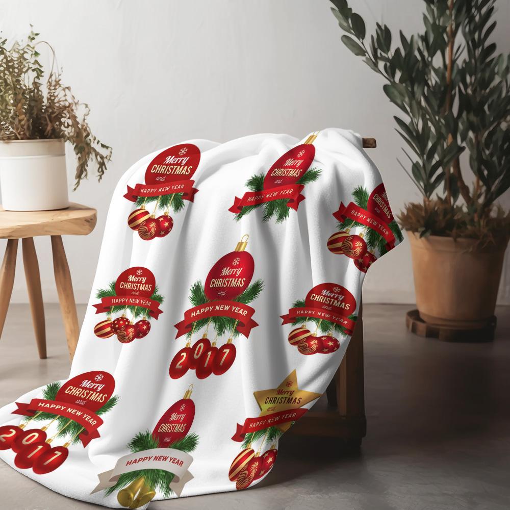 

Мягкий плед Уютный фланелевый флис Теплый домашний декор Покрывало Гостиная Комната в общежитии Подарок Дизайн с рождественским узором 75x90cm