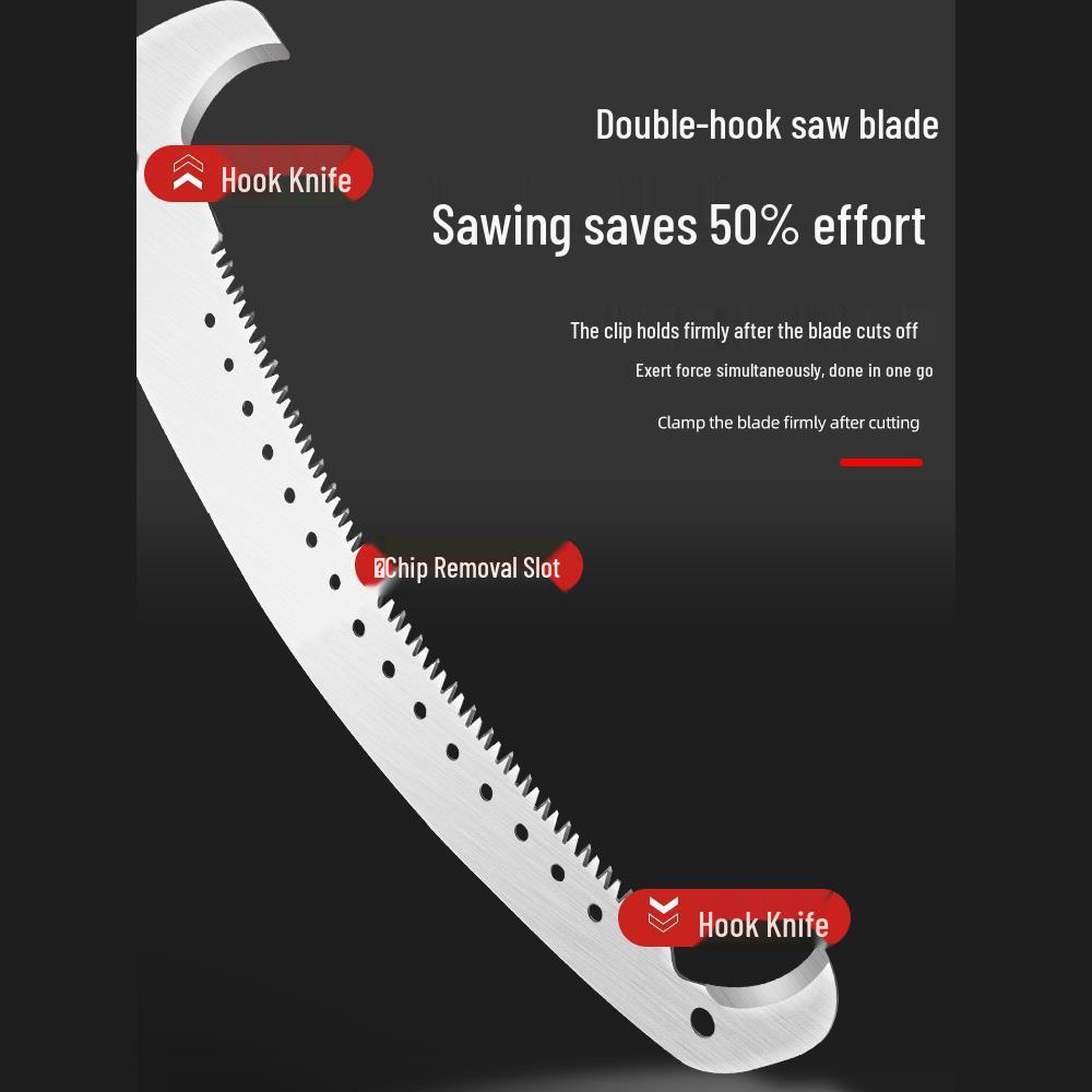 Telescopic Pole Saw: Long Reach Pruner for High Branches and Tree Cutting.