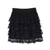 Women's Summer Spring Lightweight Chiffon Mini Skirts A Line Skirts Fashion Foreign Style Lace Layer Cake Skirt Short Skirt