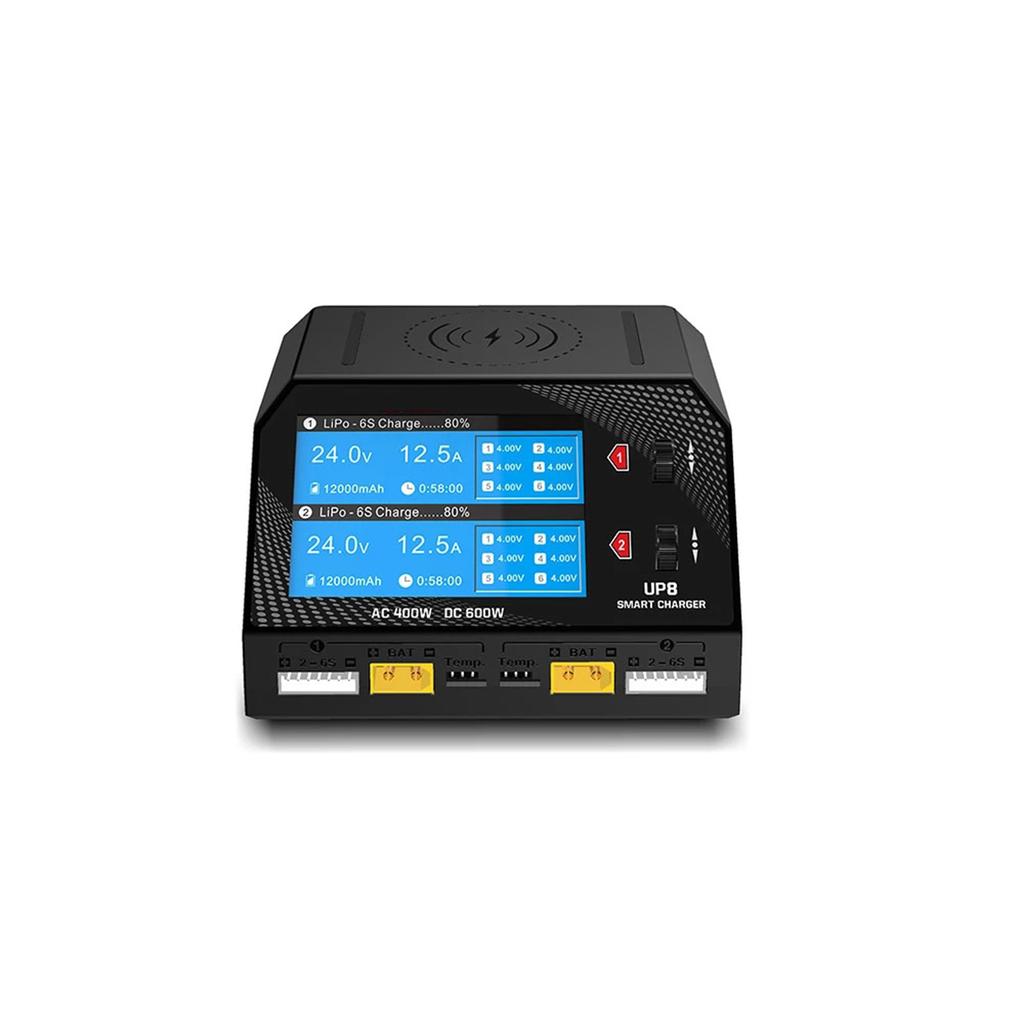 UP8 Battery Balance Charger AC 400W DC 600W 2x16A Dual Channel Battery Balance Charger Discharger