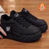 Cotton Thick-soled Heightening Velvet Warm Casual Women's Bread Shoes 2025 Winter New Versatile Korean Version Cotton Shoes Women