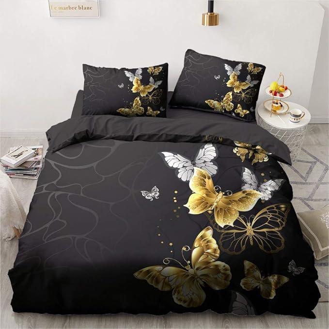 Duvet cover set Butterfly series 3D digital printing single double quilt set three-piece set