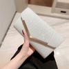 Gold Silver Evening Bag Women Elegant Fashion Banquet Clutch Chain Shoulder Bags Luxury Purse Female Wedding Party Bags