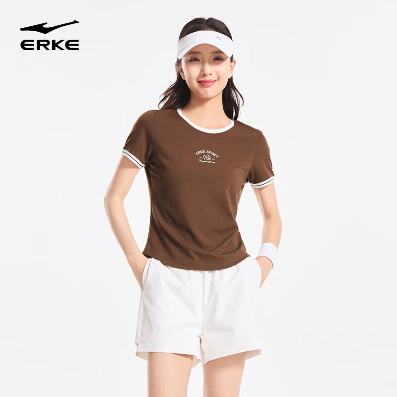 Erke Women s Ice-Feel Short Sleeve Sports T-shirt XL