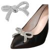 Shimmering Shoe Flower Clip Stylish Shoe Clip with Removable Gems Eye Catching Bowknot Shoe Accessory for Parties Dates