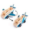 Trailer Double Layer Car Model Building Blocks Wooden Transportation Toys  Kids Toy