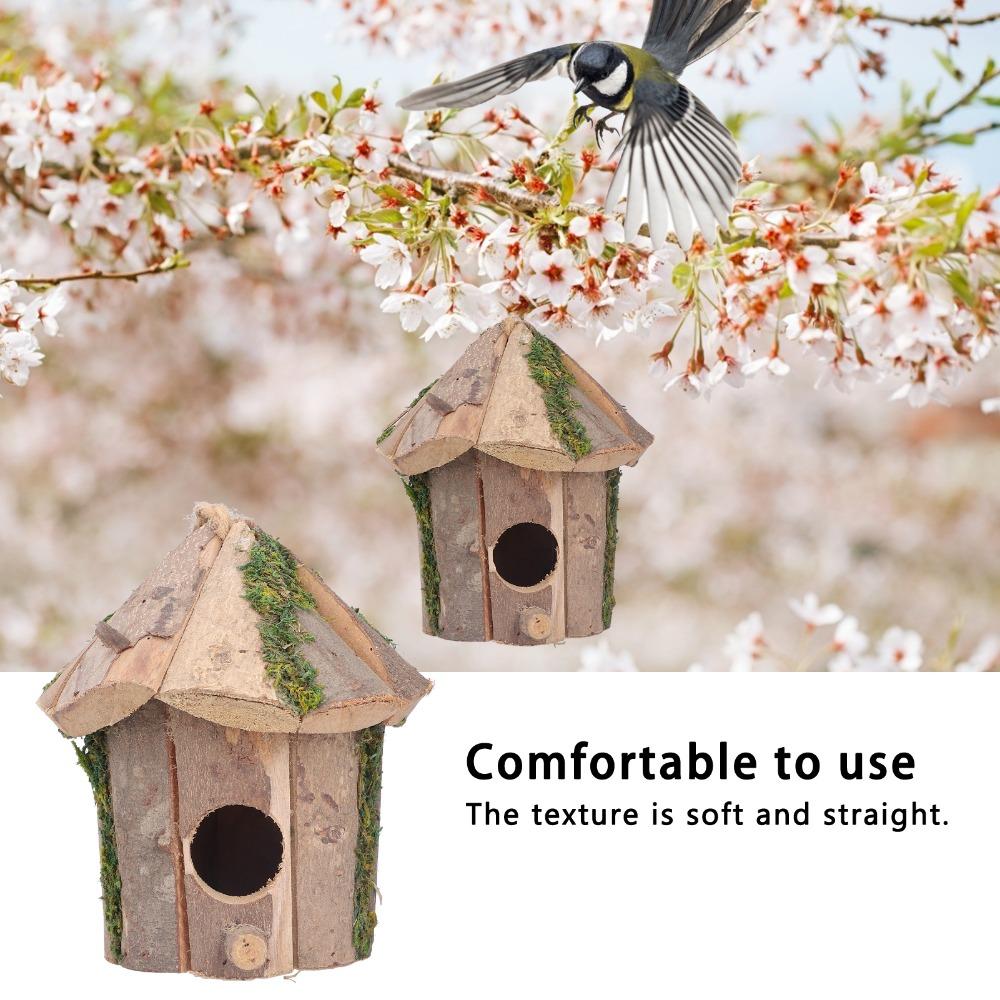 Wood Hanging Bird House Exquisite Design Garden Birdhouse Wooden Birdhouse Outdoor Garden