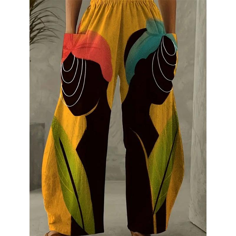 Women's Fall And Winter Pants Exquisite Three-dimensional Abstract Human Face Printing Pants Casual Versatile Street Pants