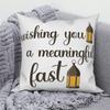 Mosque Muslim Home Sofa Bed Decor Throw Pillow Cover Gift Islamic Eid Mubarak Ramadan Decorative Cushion