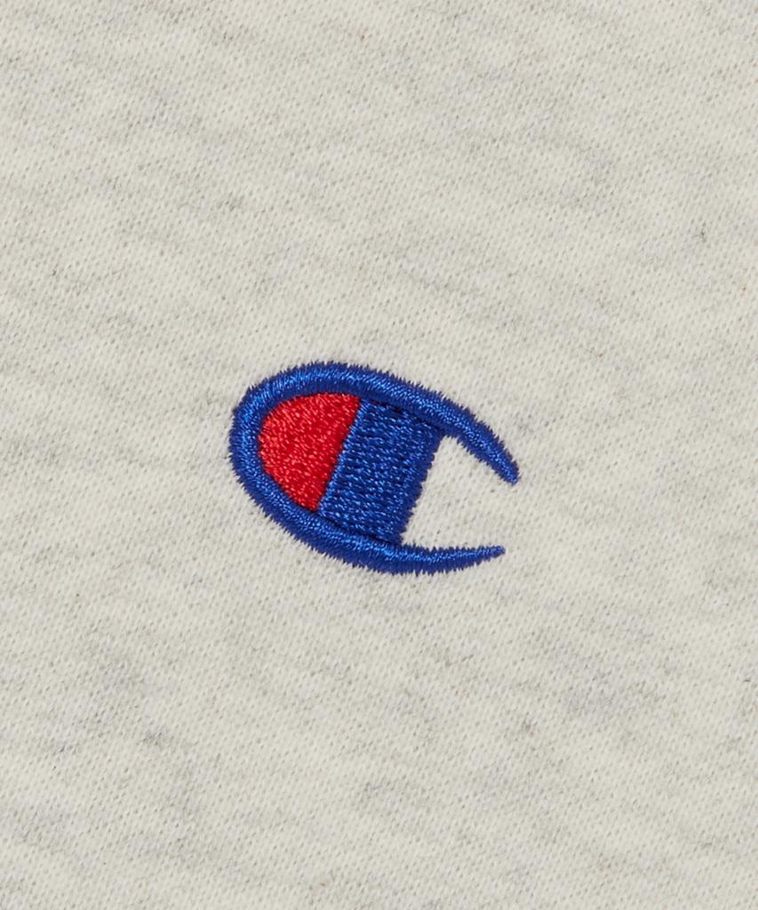 Champion Basic C-Logo Zip-Up Hoodie Cream