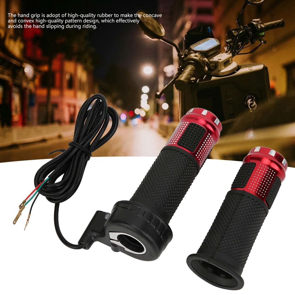 1Pair Universal Throttle Grip Accessory with 1.5m Length Cable for Electric Bike