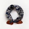 Fashion 45x45CM Silk Scarf Headscarf/hair Wrap Geometric Pattern Neckerchief Printed Minimalist Square Scarf Women Headwear
