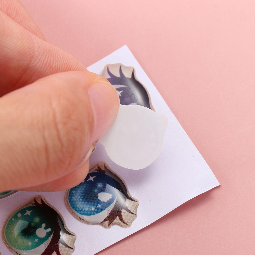 Toys DIY Doll Accessories Face Organ Paster Clay Decals Love Cute Sticker Cartoon Eyes Stickers